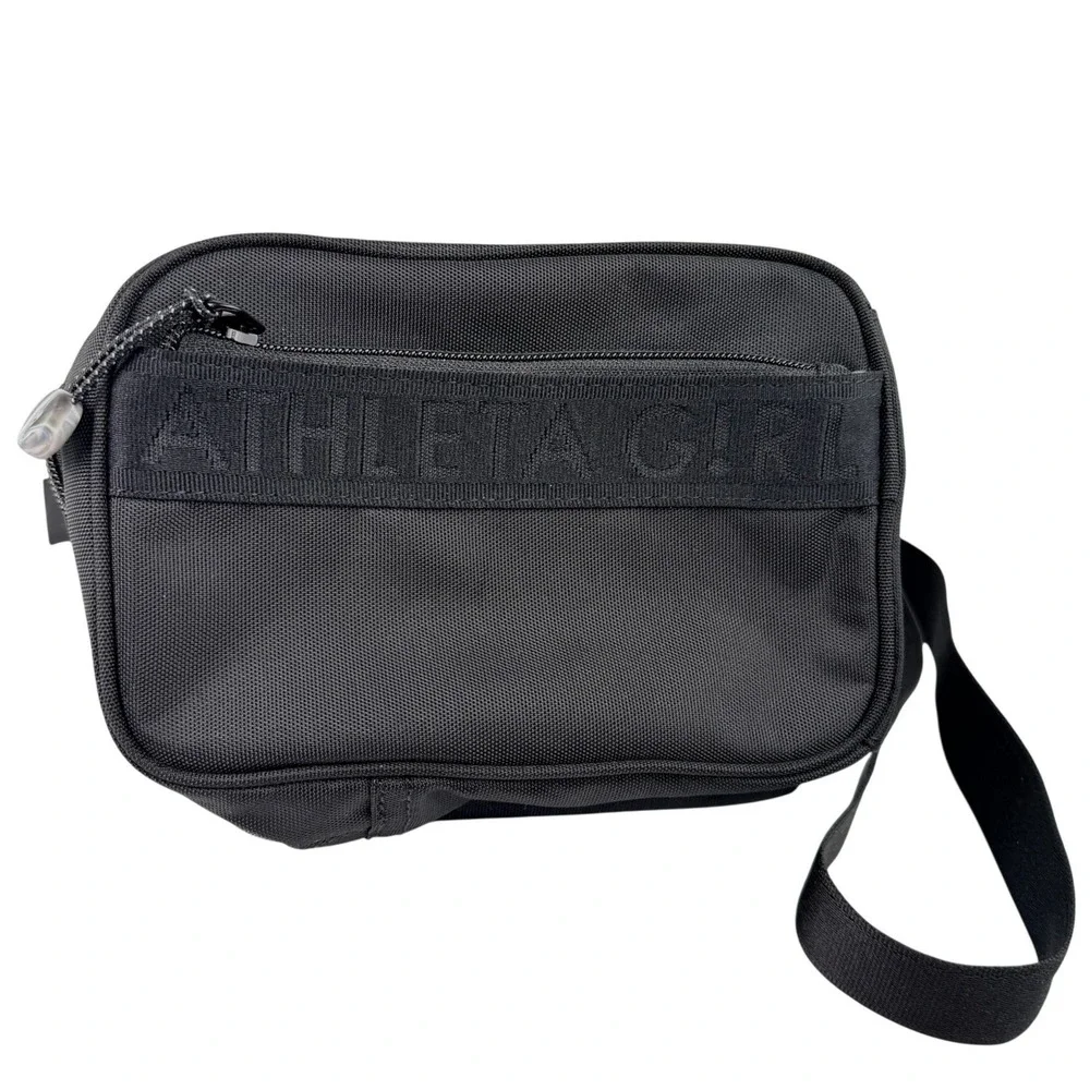Athleta Girl Always Belt Bag Fanny Pack Black Running Travel Waist Pack